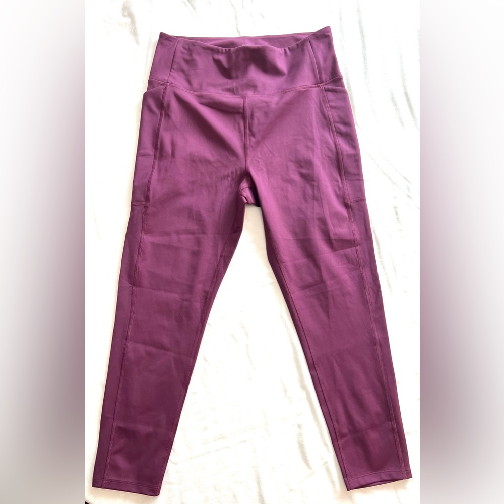 Girlfriend Collective XL Leggings in Plum